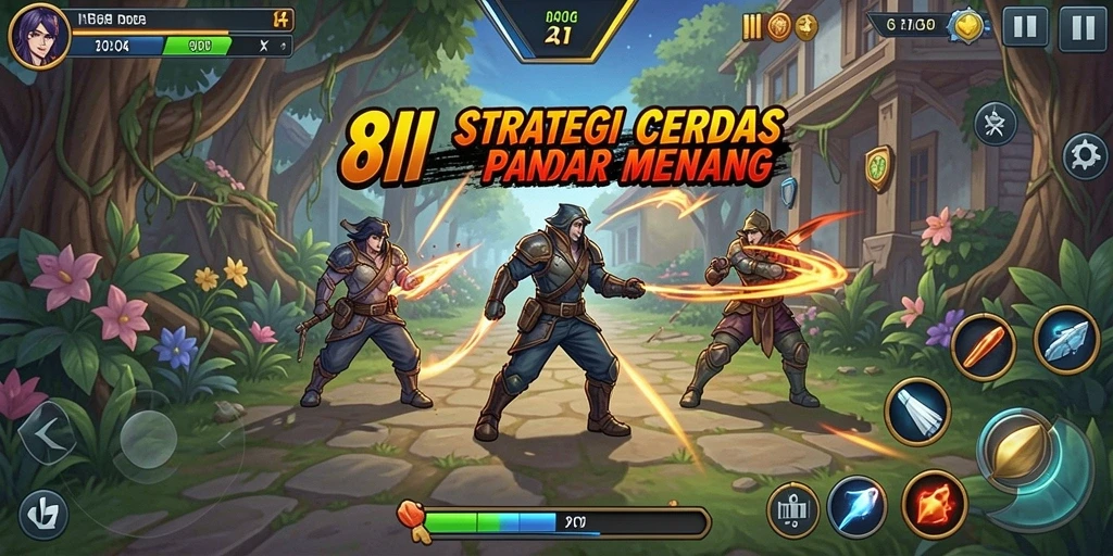 Gameplay seru dalam 8II dengan strategi untuk mengalahkan musuh.