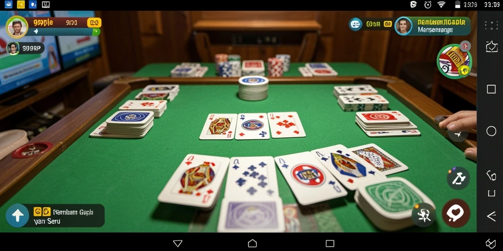 Tampilan gameplay Gaple yang menarik dan interaktif.