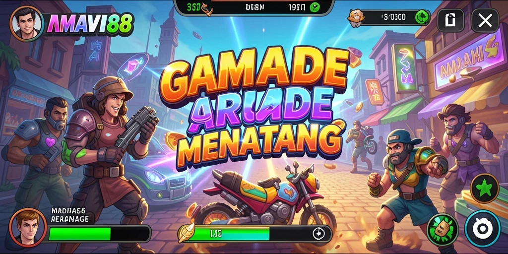Tampilan menawan dan seru dari gameplay AMAVI88.