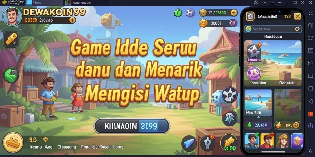 Tangkapan layar gameplay DEWAKOIN99 menampilkan aksi Idle yang menarik.