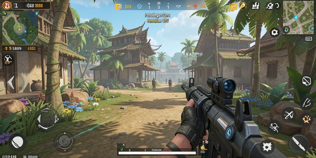 Tampilan gameplay GG368 yang penuh aksi dan seru.