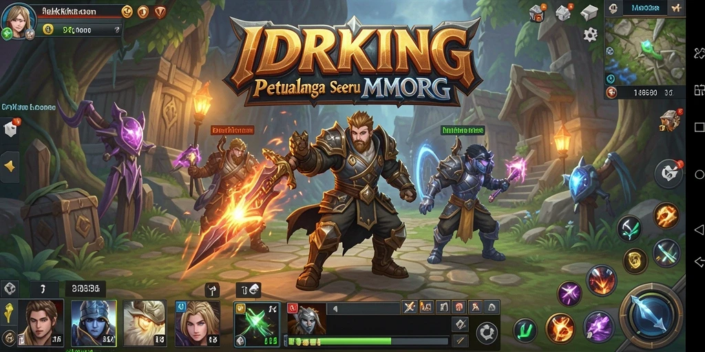 Tangkapan layar IDRKING menampilkan aksi seru dalam pertempuran MMORPG.