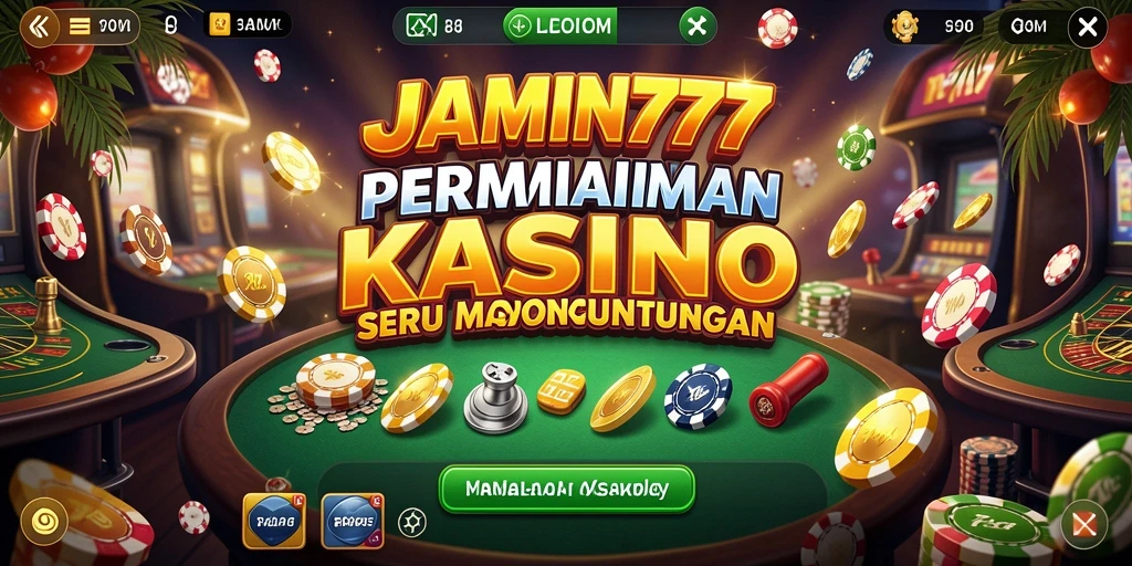 Screenshot utama JAMIN777 menampilkan gameplay Kasino yang menarik dan interaktif.