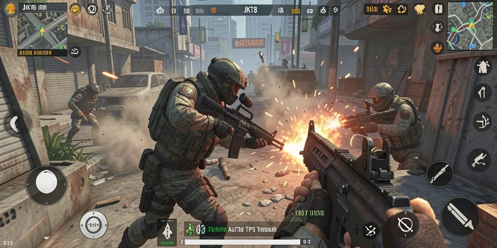 Gameplay JKT8 yang mendebarkan dengan aksi tak terlupakan.