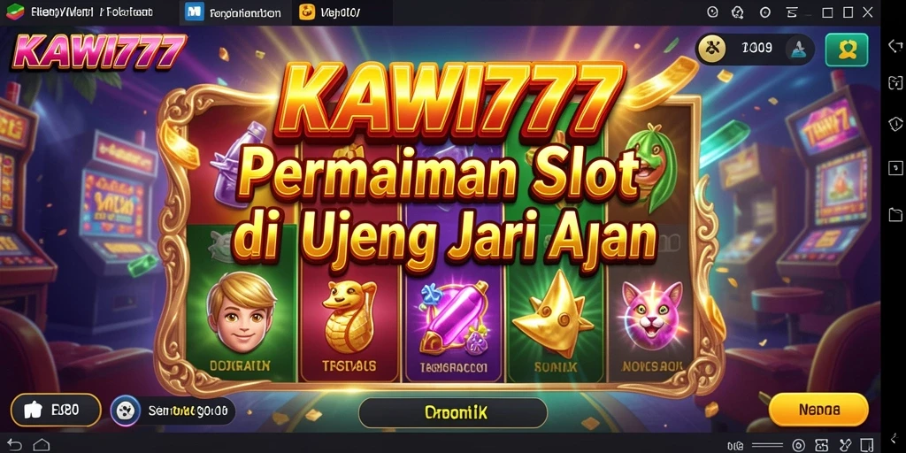 Tampilan gameplay KAWI777 yang seru dan penuh warna.