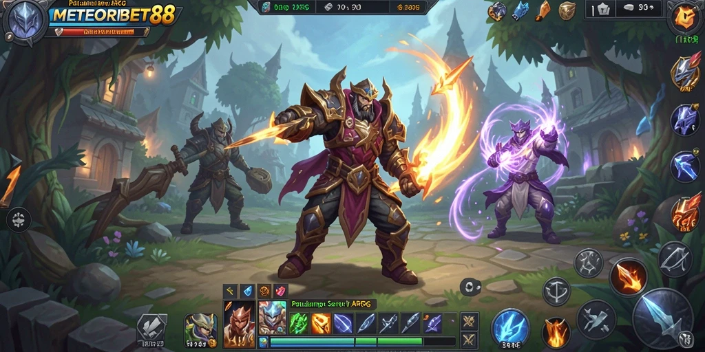 Tangkapan layar gameplay <strong>METEORBET88</strong> yang penuh aksi dan petualangan.
