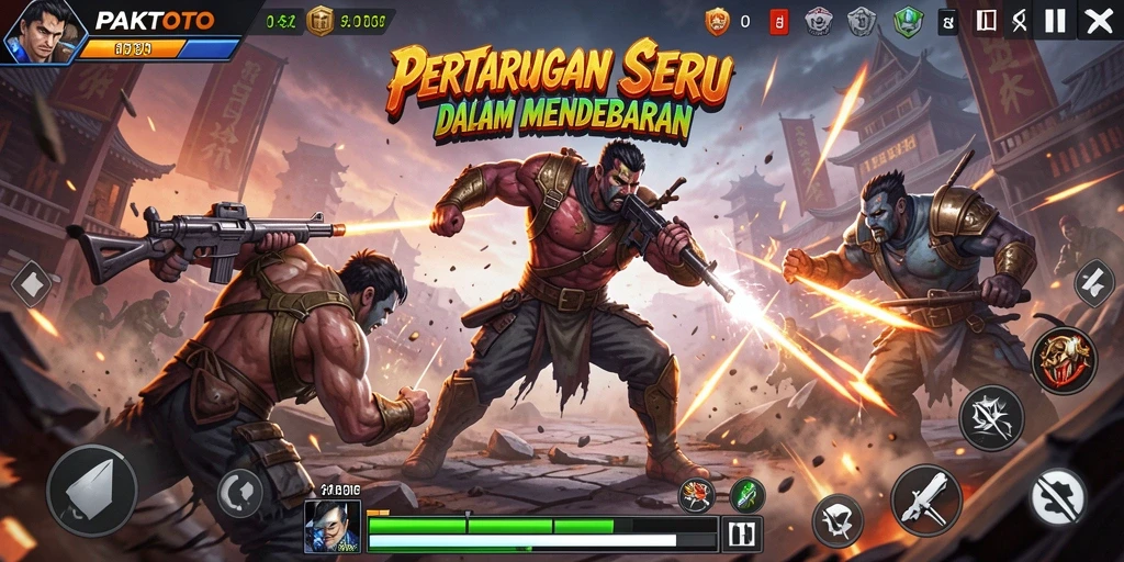 Tangkapan layar PAKTOTO menampilkan aksi perang yang mendebarkan.