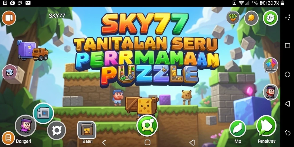 Tangkapan layar gameplay SKY77 menampilkan teka-teki yang menantang.