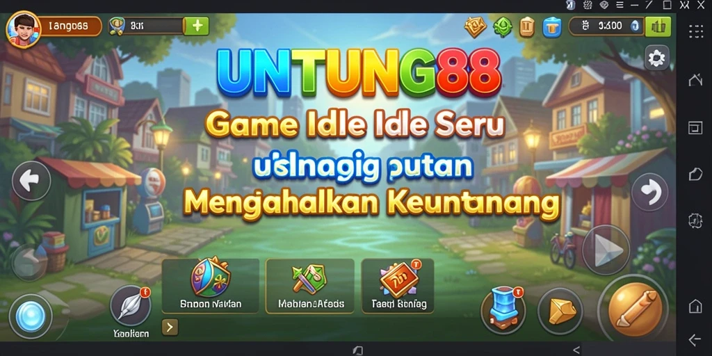 Screenshot utama UNTUNG88 menampilkan gameplay Idle yang menarik.
