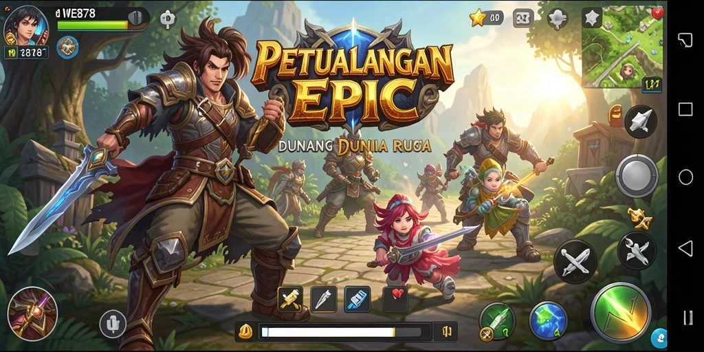 Gameplay RPG WE878 yang menakjubkan dan epik.